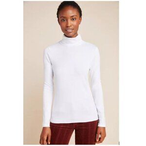Stateside Ribbed Turtleneck in White from Anthropologie - Size Small - NWT